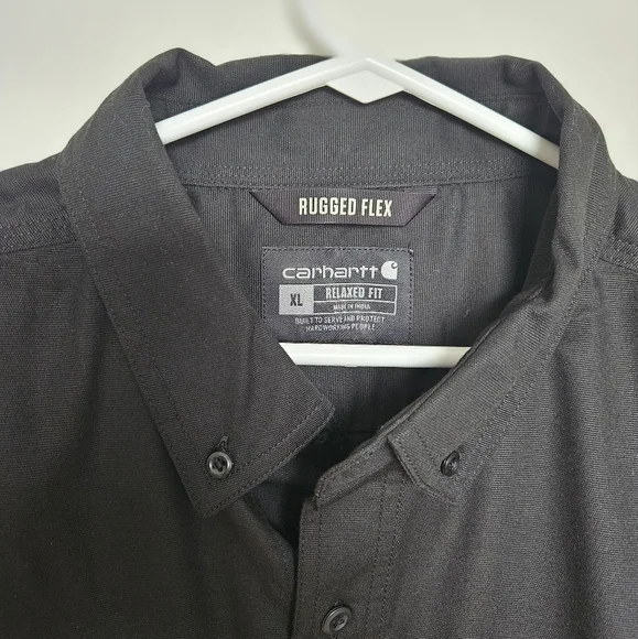 Carhartt Men's Black Button Up Shirt. Sizes S,L,XL - Picture 3 of 6